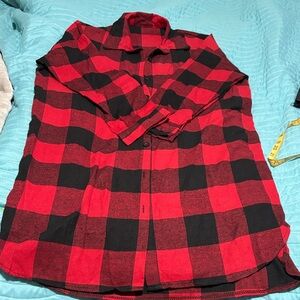 Red and Black Plaid Shirt